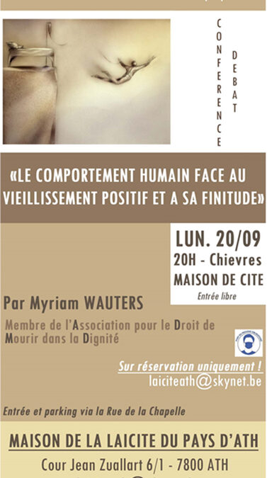 Conférence : « Le comportement humain face au vieillissement positif et sa finitude »