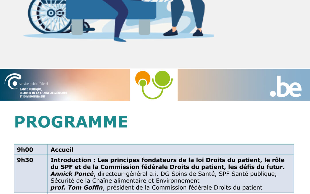 Colloque – Les 20 ans de la loi droits du patient: moment de réflexion