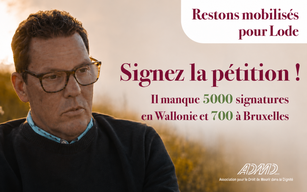 Pétition en hommage à Lode Deconinck : les quotas wallons et bruxellois ne sont pas encore atteints
