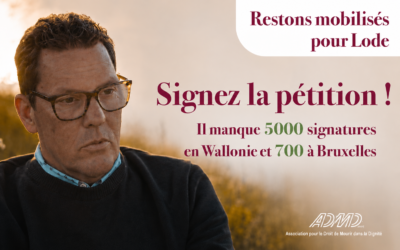 Pétition en hommage à Lode Deconinck : les quotas wallons et bruxellois ne sont pas encore atteints