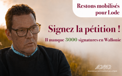 Pétition en hommage à Lode Deconinck : le quota bruxellois est atteint, mobilisons-nous en Wallonie !